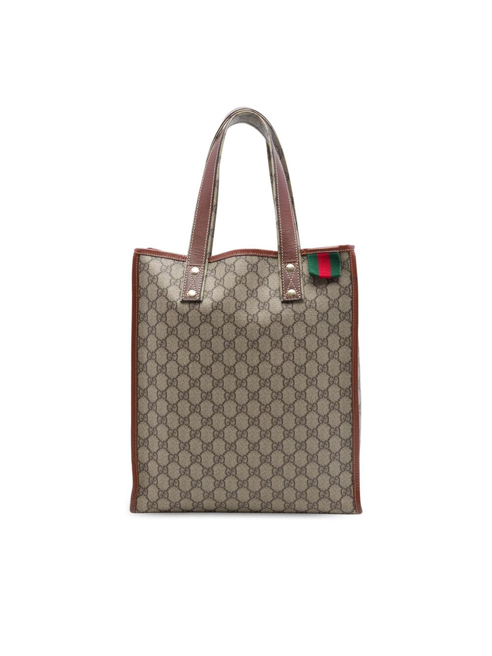 Gucci Gg Supreme Web Tote Pre-Loved #361327G53B